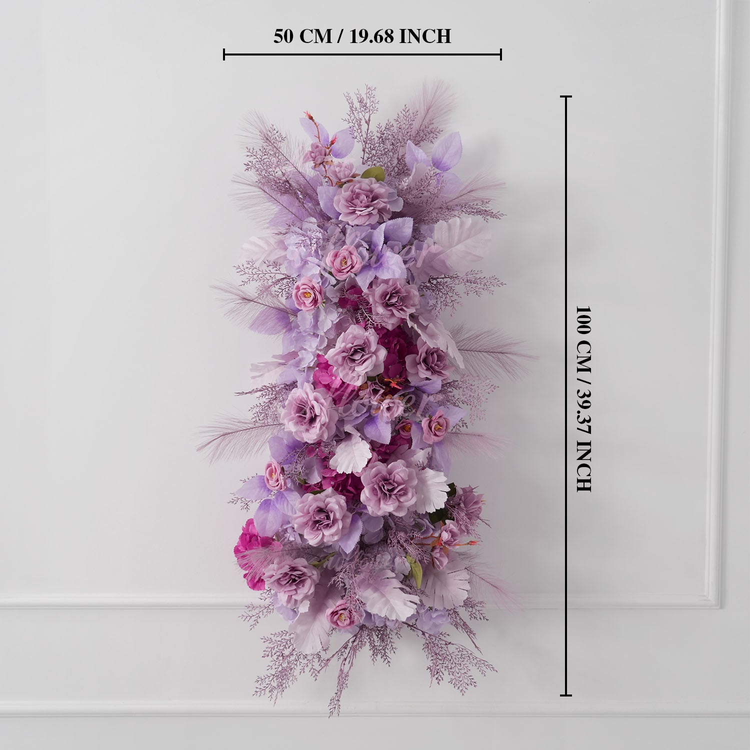 Uflower Purple Flower Arrangement Wedding Party Backdrop Floral Props
